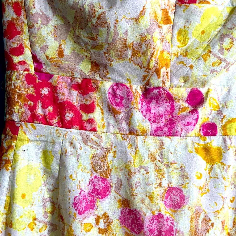 J. Crew ~ Floral Strapless Summer Dress SIZE 4 - Picture 4 of 13